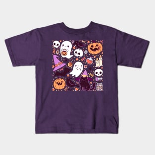 Cute halloween pattern Kids T-Shirt